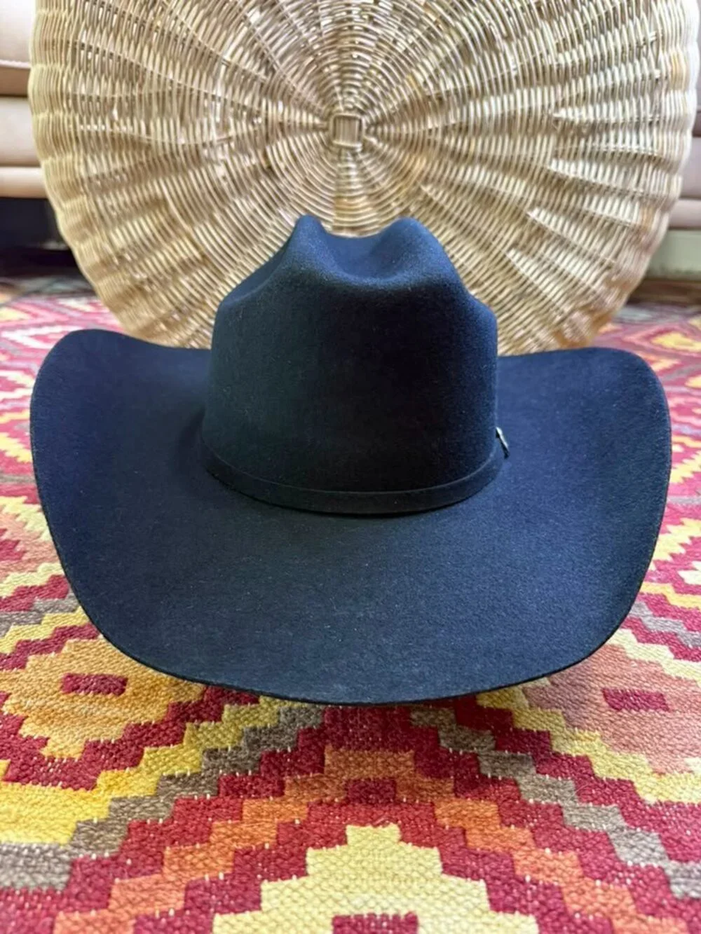Ariat 3X Black Wool Cowboy Hat - Spur 7 5/8
